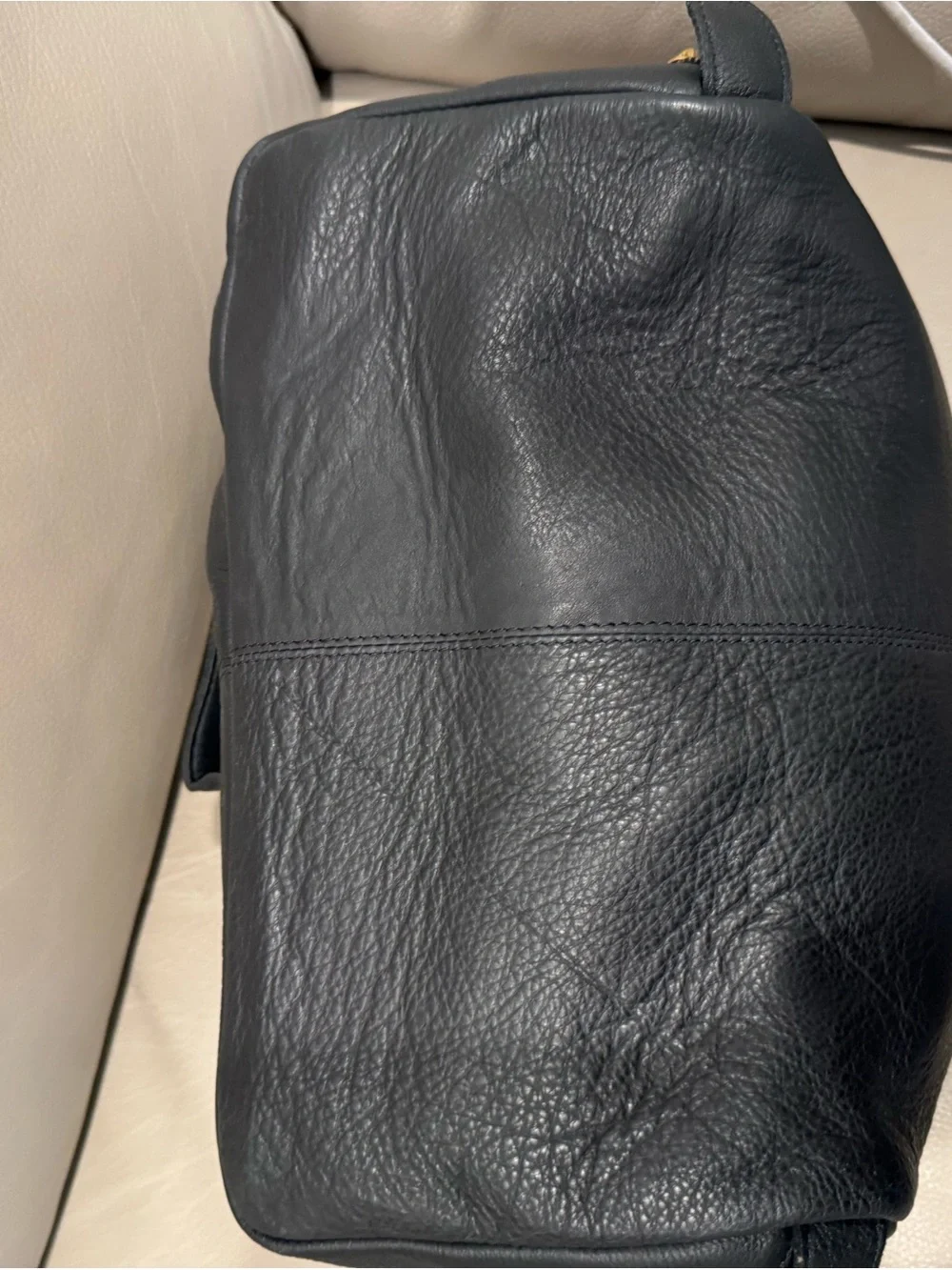 RE:designed Project 10 Leather Bag in Black/Gold - Picture 3 of 6